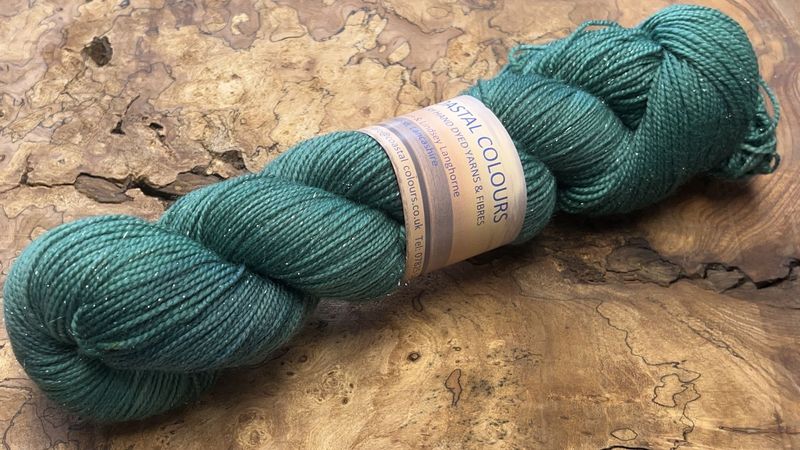 4ply Superwash Merino with Nylon and Silver Stellina Sparkle