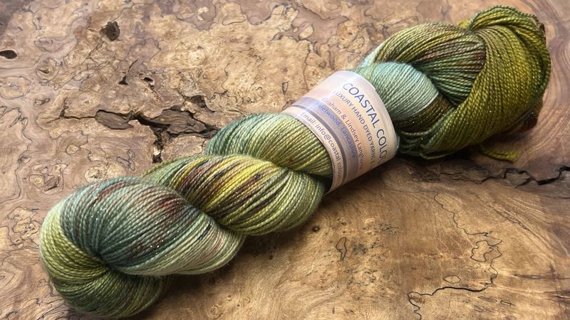 4ply Superwash Merino with Nylon and Silver Stellina Sparkle