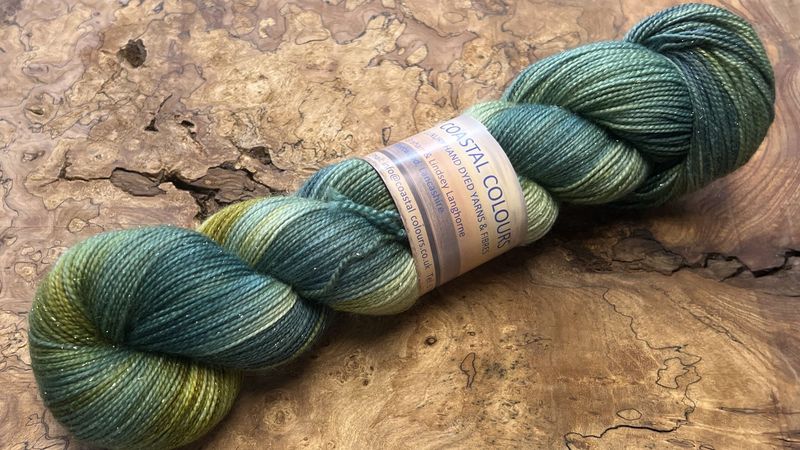 4ply Superwash Merino with Nylon and Silver Stellina Sparkle
