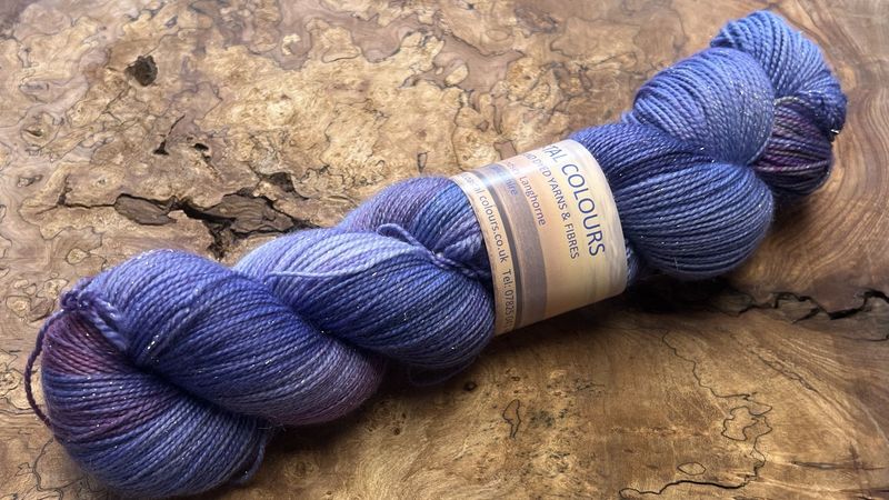 4ply Superwash Merino with Nylon and Silver Stellina Sparkle