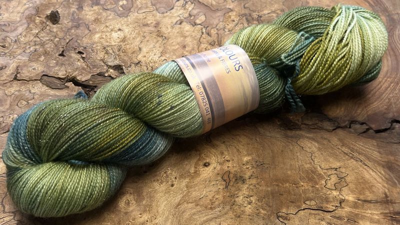 4ply Superwash Merino with Nylon and Silver Stellina Sparkle