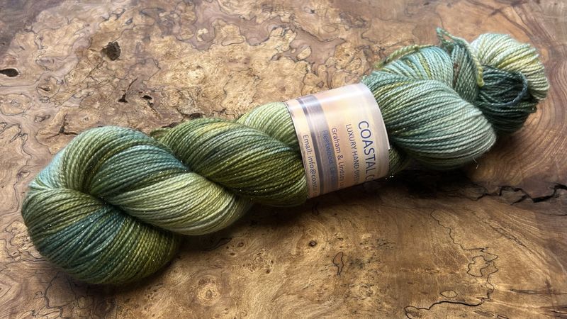 4ply Superwash Merino with Nylon and Silver Stellina Sparkle