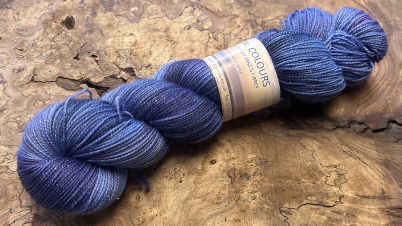 4ply Superwash Merino with Nylon and Silver Stellina Sparkle