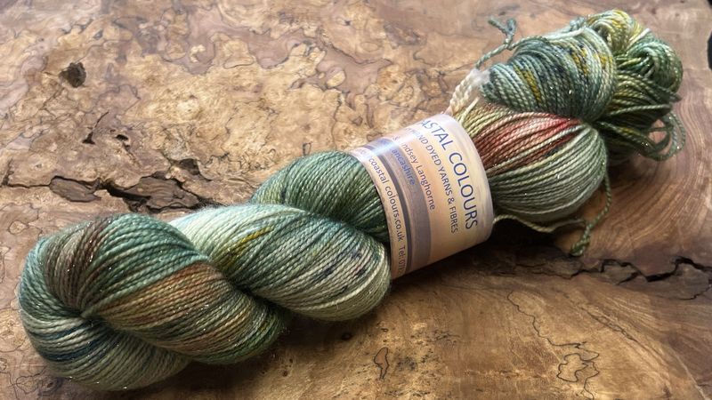4ply Superwash Merino with Nylon and Silver Stellina Sparkle