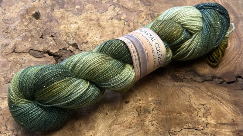 4ply Superwash Merino with Nylon and Silver Stellina Sparkle