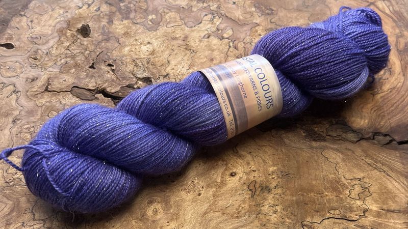 4ply Superwash Merino with Nylon and Silver Stellina Sparkle