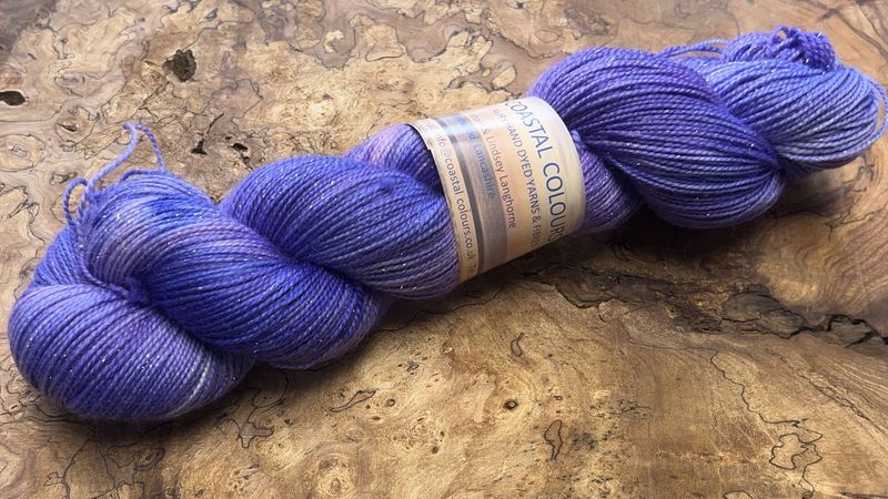 4ply Superwash Merino with Nylon and Silver Stellina Sparkle