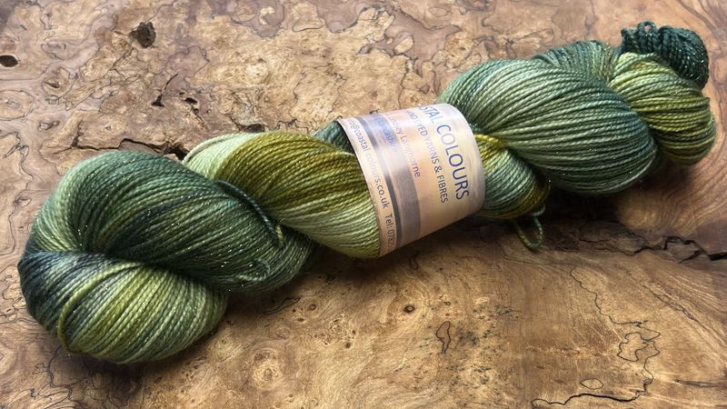 4ply Superwash Merino with Nylon and Silver Stellina Sparkle