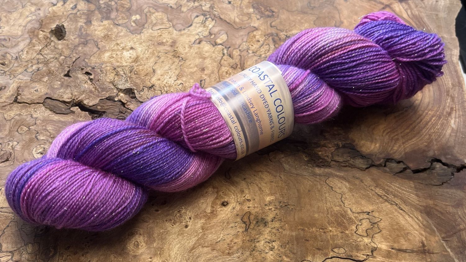 4ply Superwash Merino with Nylon and Silver Stellina Sparkle