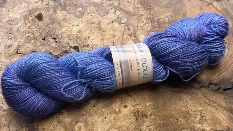 4ply Superwash Merino with Nylon and Silver Stellina Sparkle