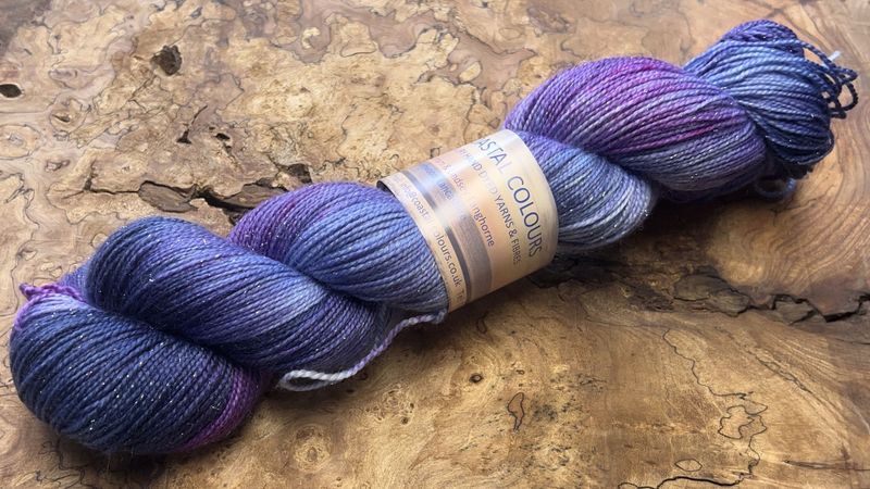 4ply Superwash Merino with Nylon and Silver Stellina Sparkle