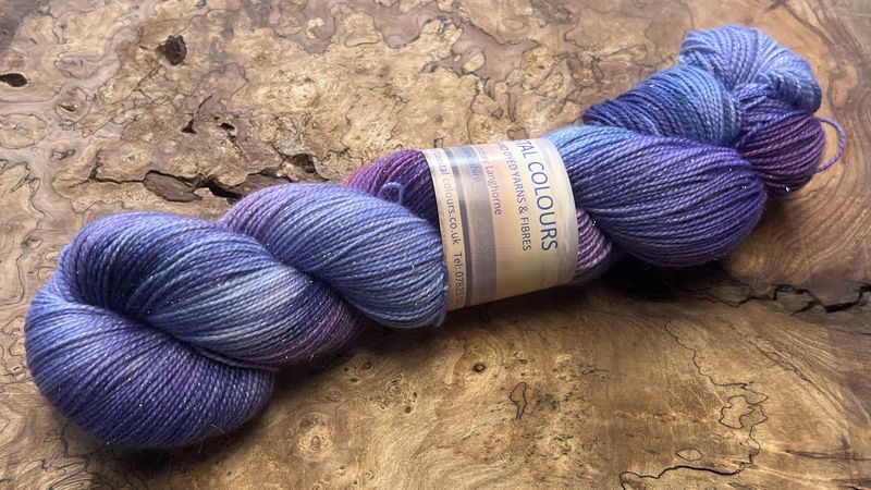 4ply Superwash Merino with Nylon and Silver Stellina Sparkle