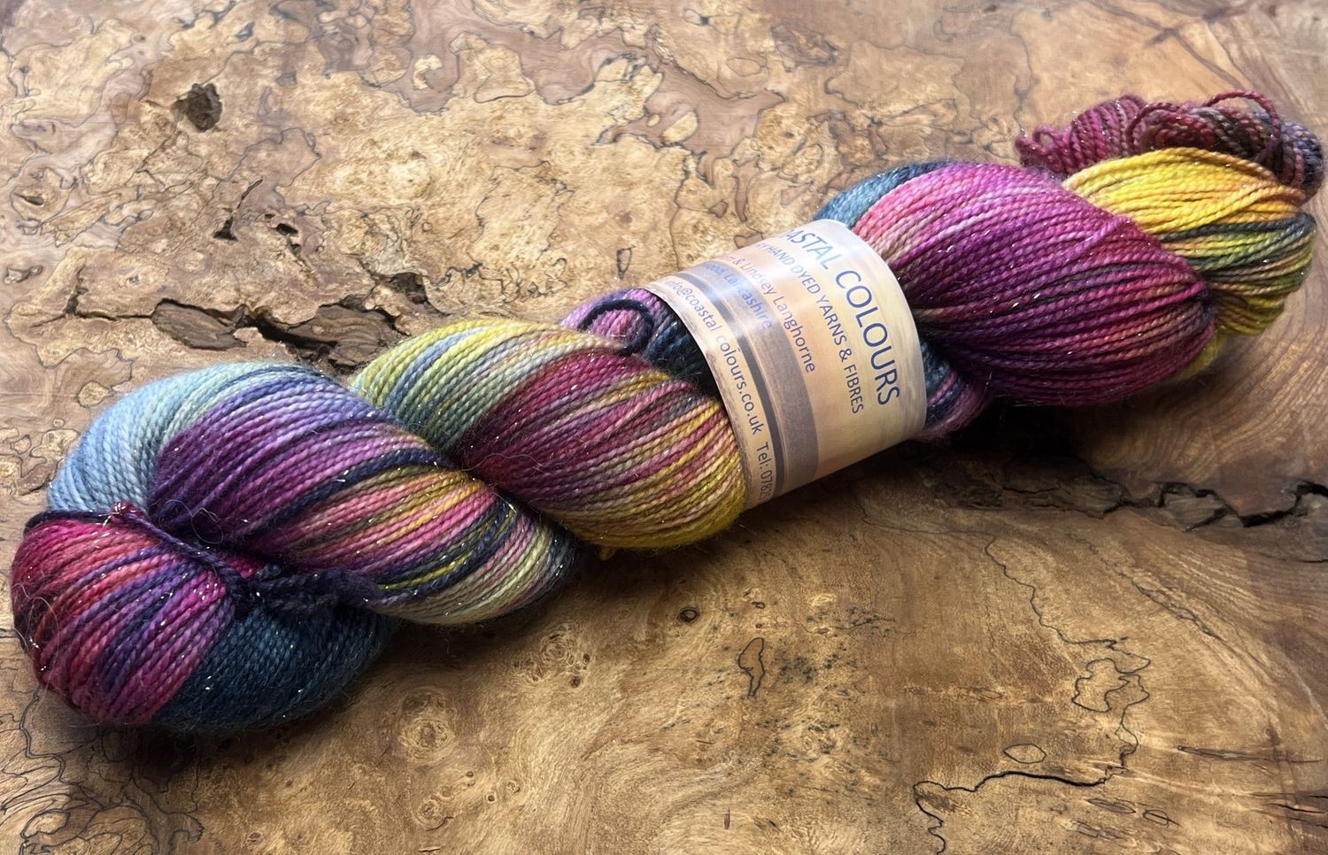 4ply Superwash Merino with Nylon and Silver Stellina Sparkle