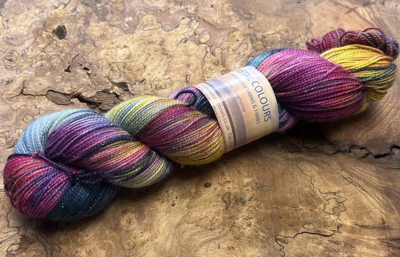 4ply Superwash Merino with Nylon and Silver Stellina Sparkle