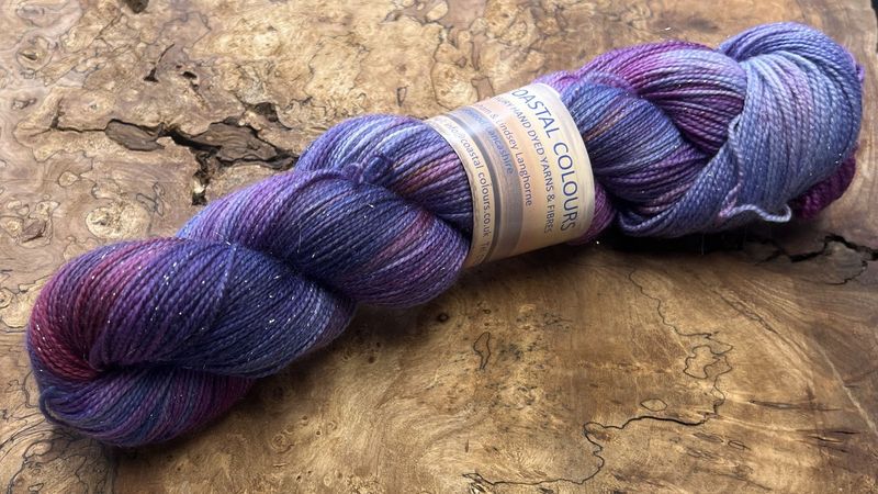 4ply Superwash Merino with Nylon and Silver Stellina Sparkle