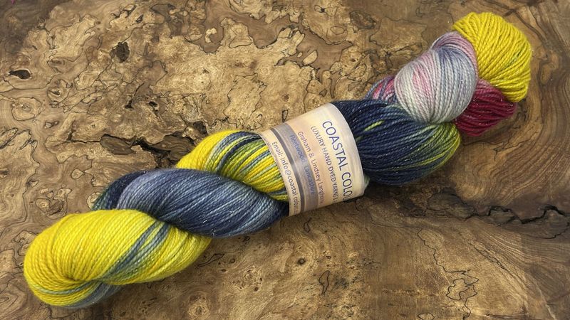 4ply Superwash Merino with Nylon and Silver Stellina Sparkle