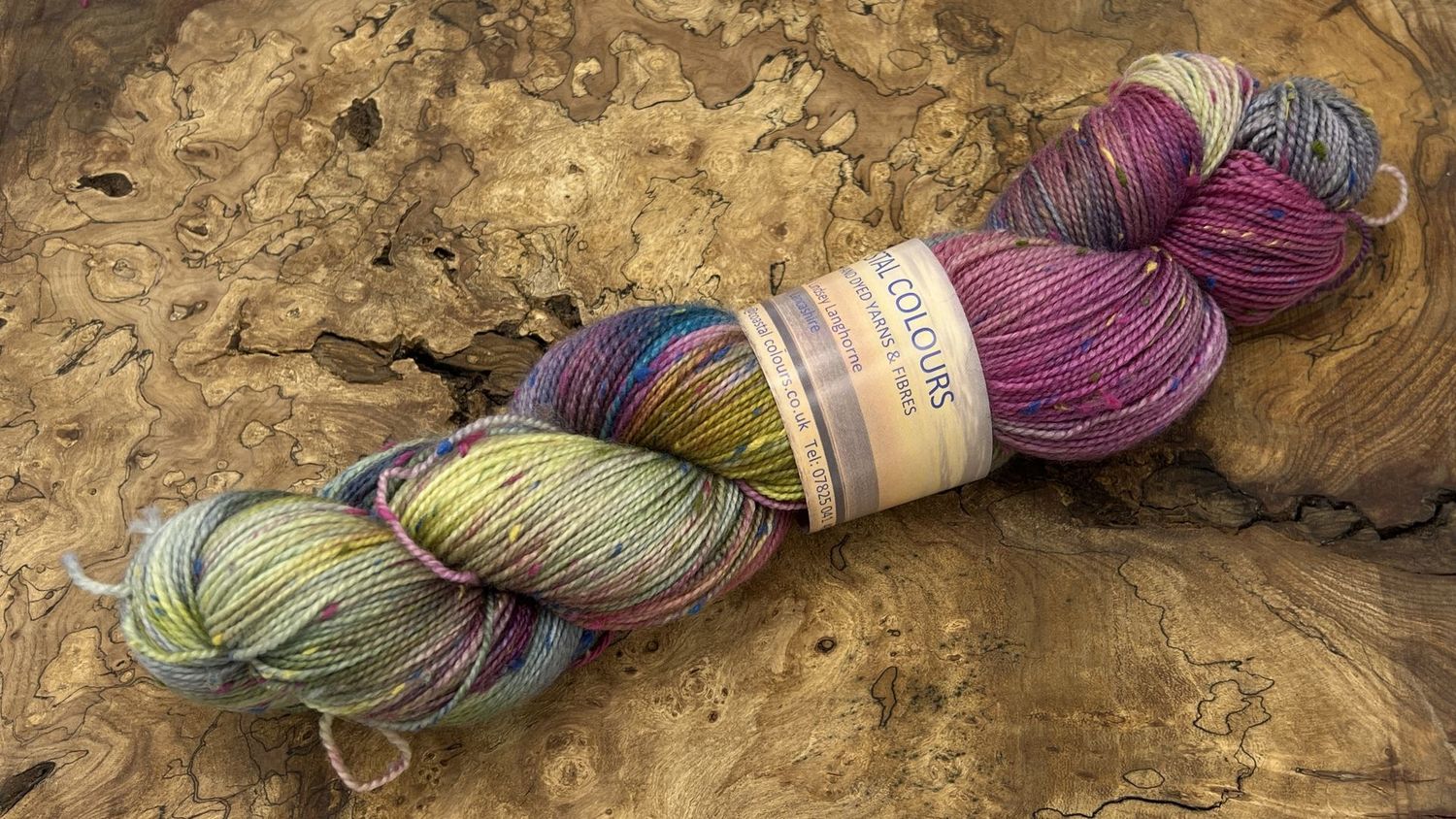 4ply Superwash Merino with Donegal NEP