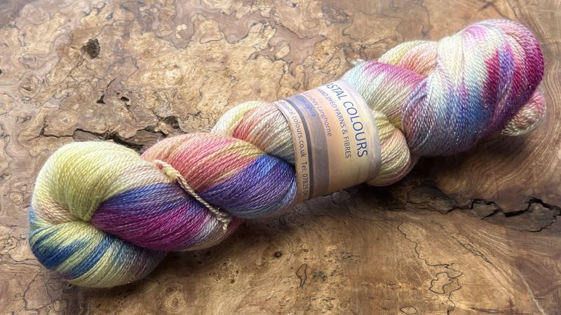 800M 75% X Fine Merino 20% Silk 5% Silver Stellina Sparkle