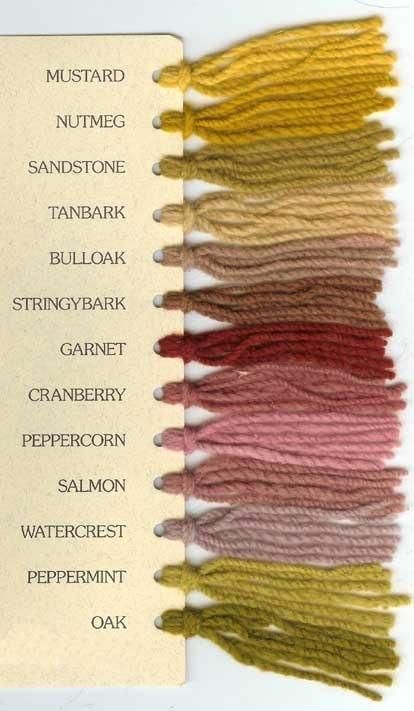 Bush Range Shade Card Bush Range Shade Card