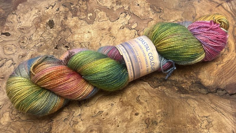 4ply Superwash Merino with Nylon and Silver Stellina Sparkle 4ply Superwash Merino with Nylon and Silver Stellina Sparkle