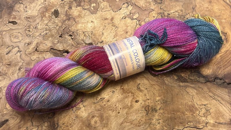 4ply Superwash Merino with Nylon and Silver Stellina Sparkle 4ply Superwash Merino with Nylon and Silver Stellina Sparkle