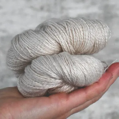 50% Baby Alpaca 25% Linen 25% Mulberry Silk DK