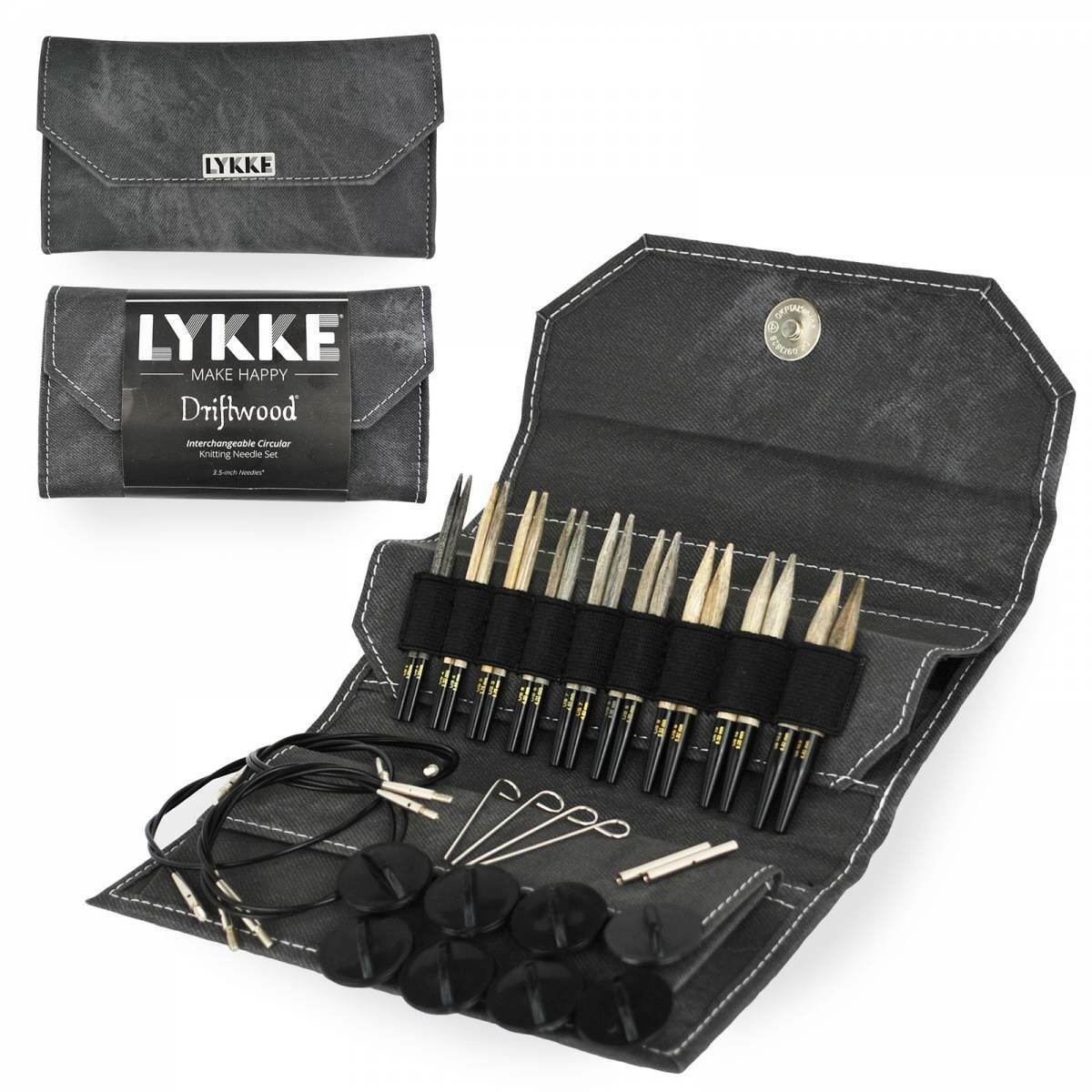 Lykke Circular Interchangeable Set 3.5 Lykke Circular Interchangeable Set 3.5"Driftwood