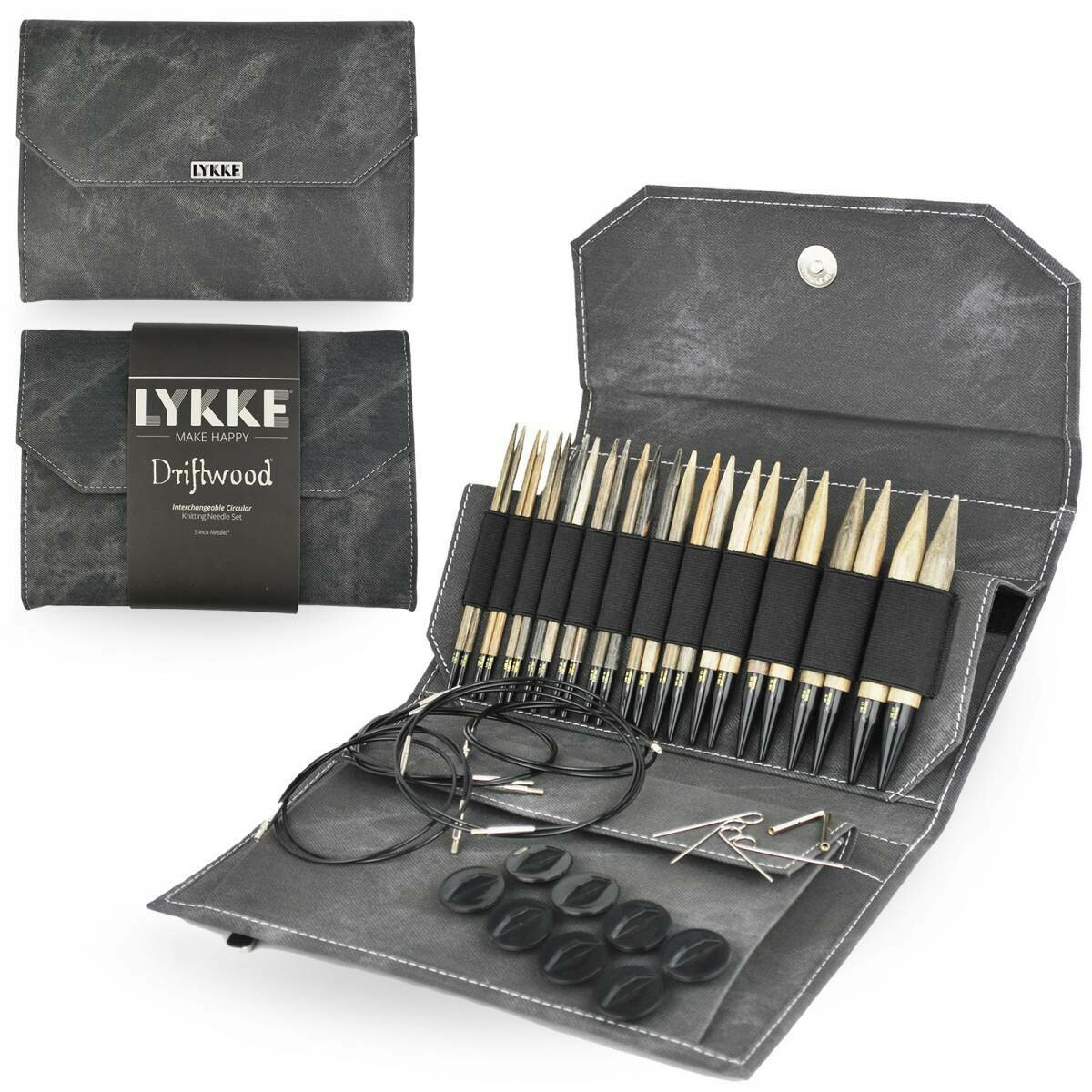 Lykke Circular Interchangeable Set 5 Lykke Circular Interchangeable Set 5"Driftwood