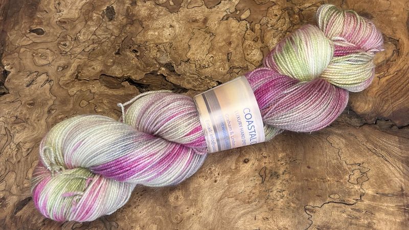 4ply Superwash Merino with Nylon and Silver Stellina Sparkle