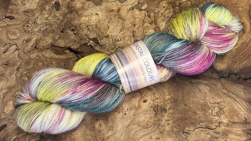 4ply Superwash Merino with Nylon and Silver Stellina Sparkle