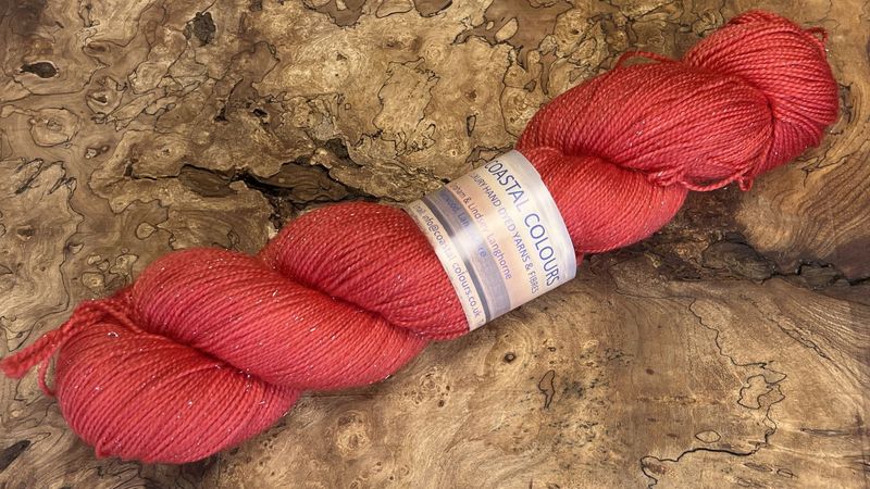 4ply Superwash Merino with Nylon and Silver Stellina Sparkle