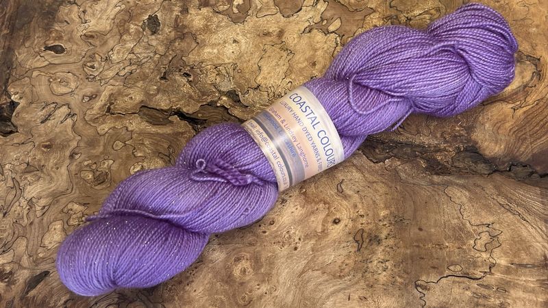 4ply Superwash Merino with Nylon and Silver Stellina Sparkle