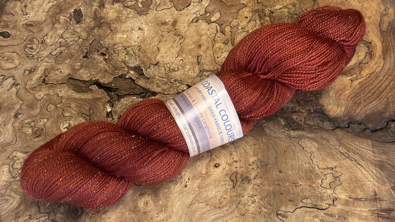 4ply Superwash Merino with Nylon and Silver Stellina Sparkle