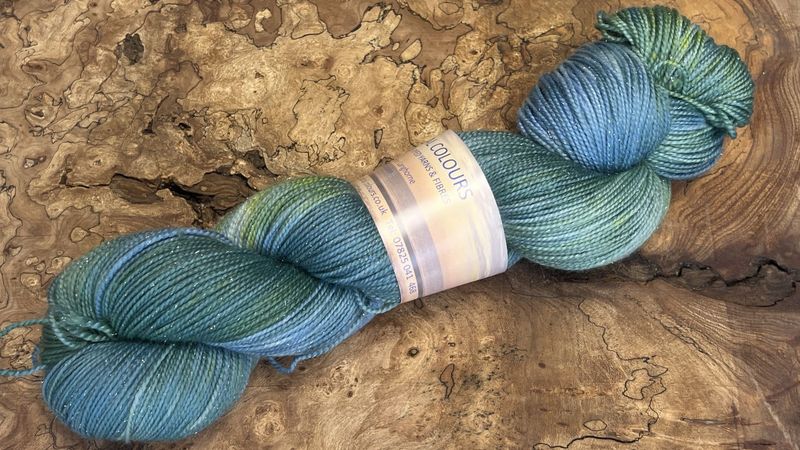 4ply Superwash Merino with Nylon and Silver Stellina Sparkle