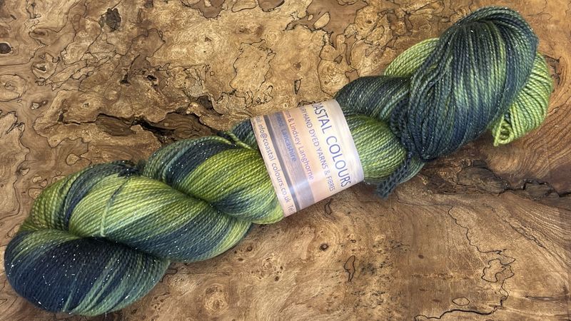 4ply Superwash Merino with Nylon and Silver Stellina Sparkle