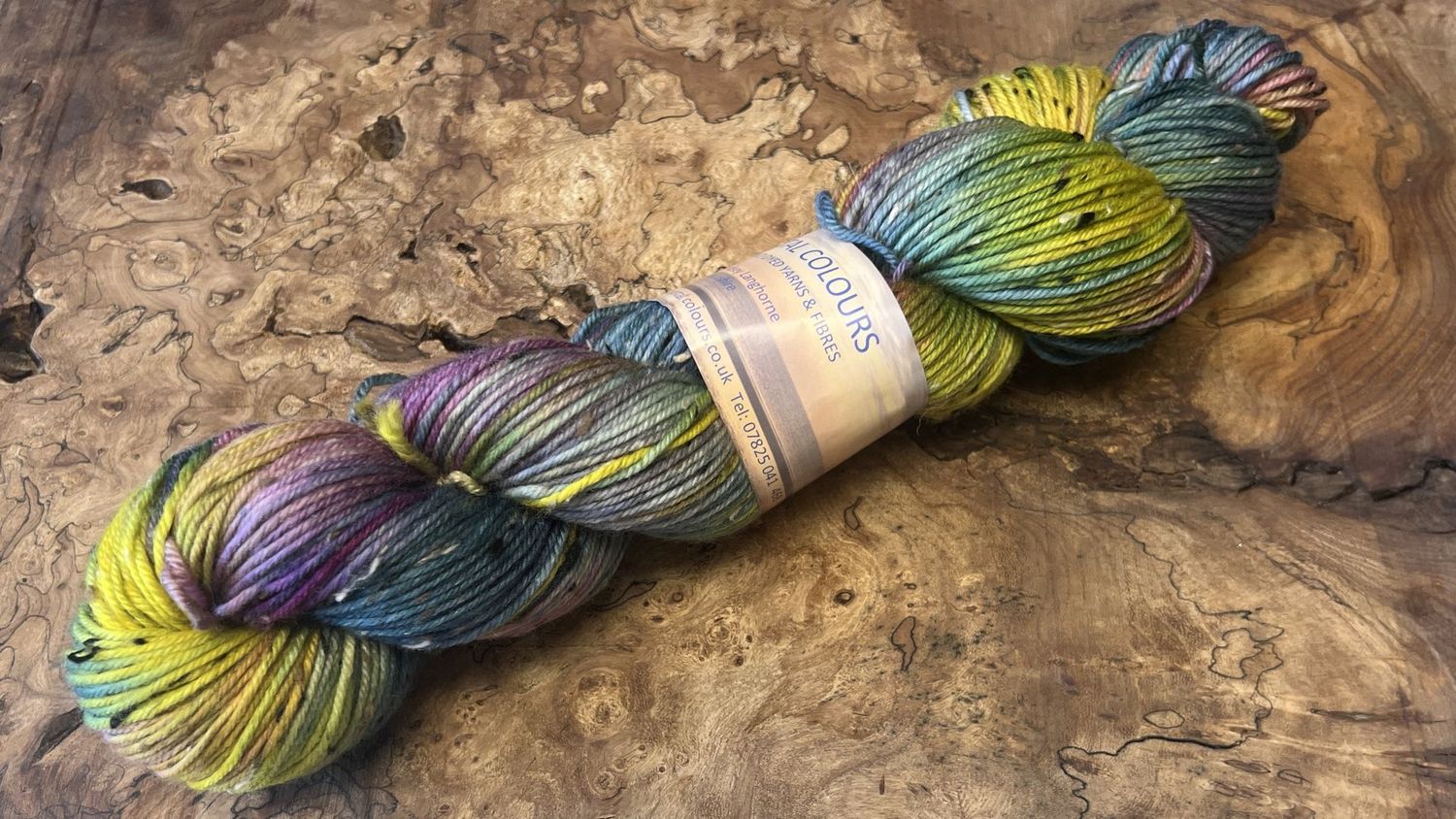 ​85% Superwash Merino Wool 15% Donegal Nep DK