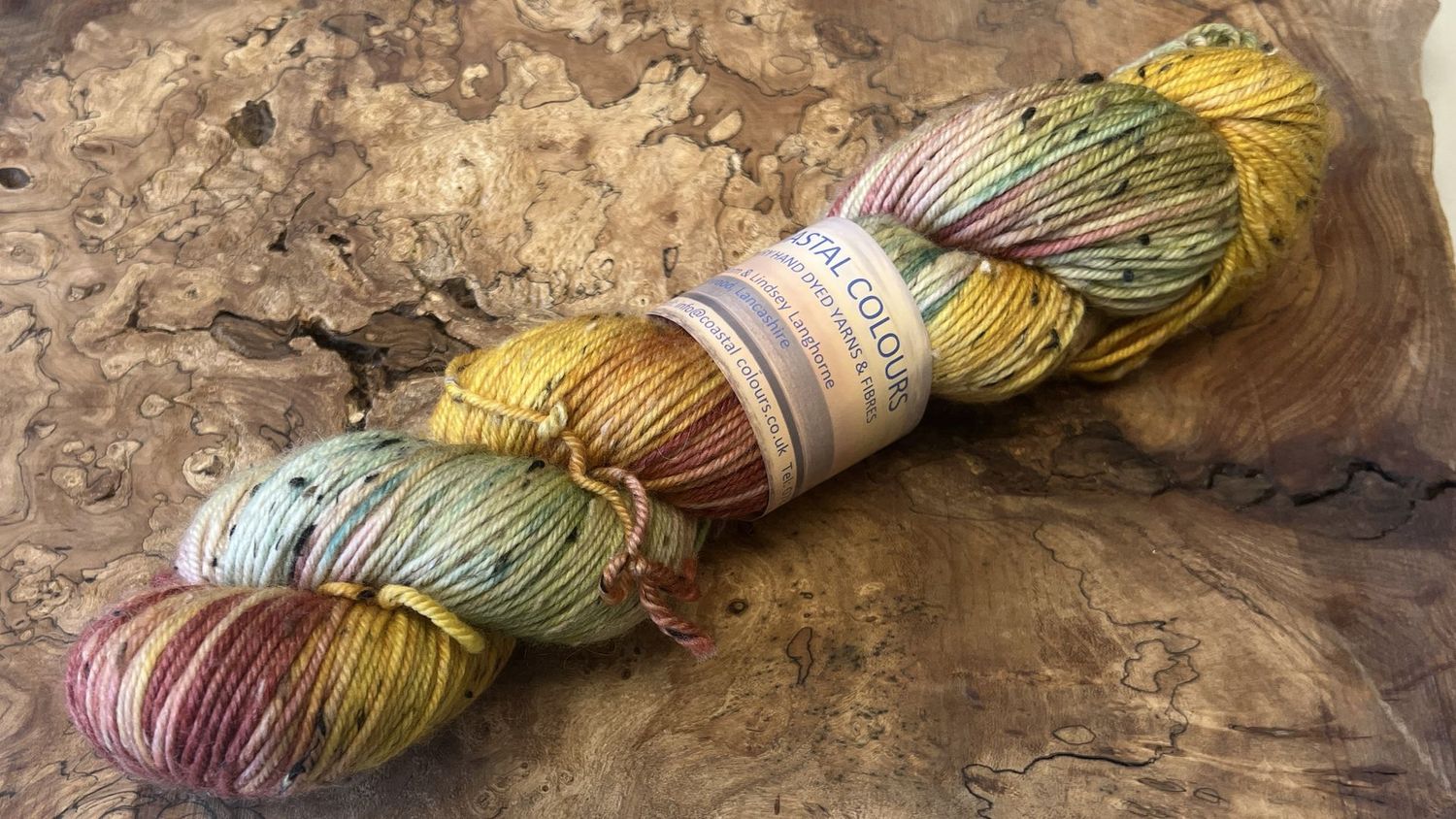 ​85% Superwash Merino Wool 15% Donegal Nep DK