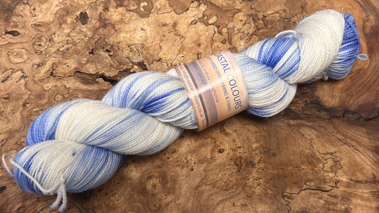 4ply Superwash Merino with Nylon and Silver Stellina Sparkle