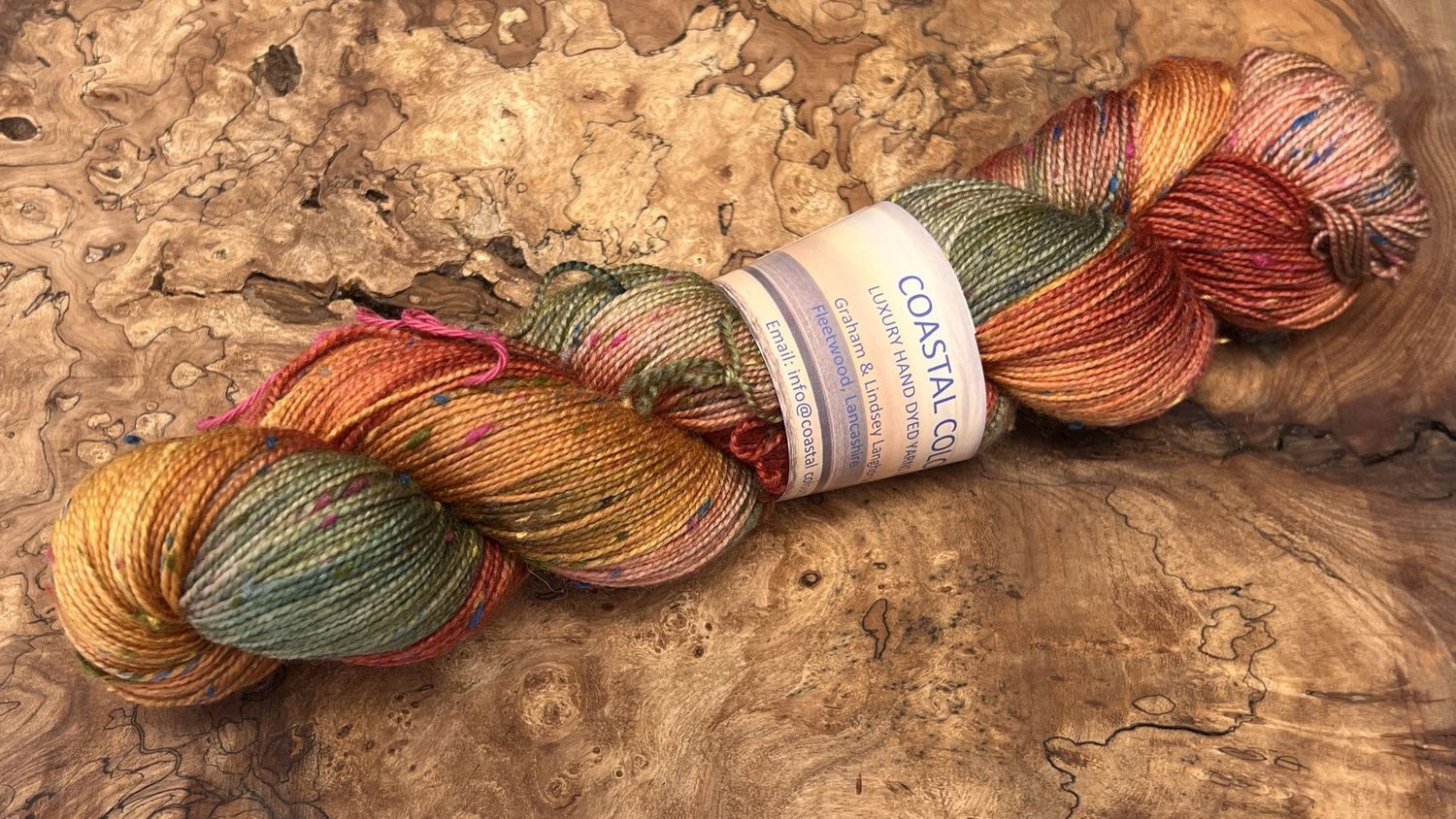 4ply Superwash Merino with Donegal NEP
