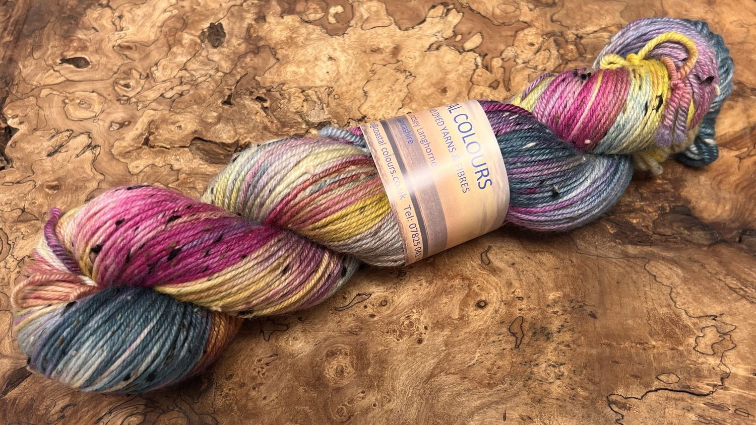 ​85% Superwash Merino Wool 15% Donegal Nep DK