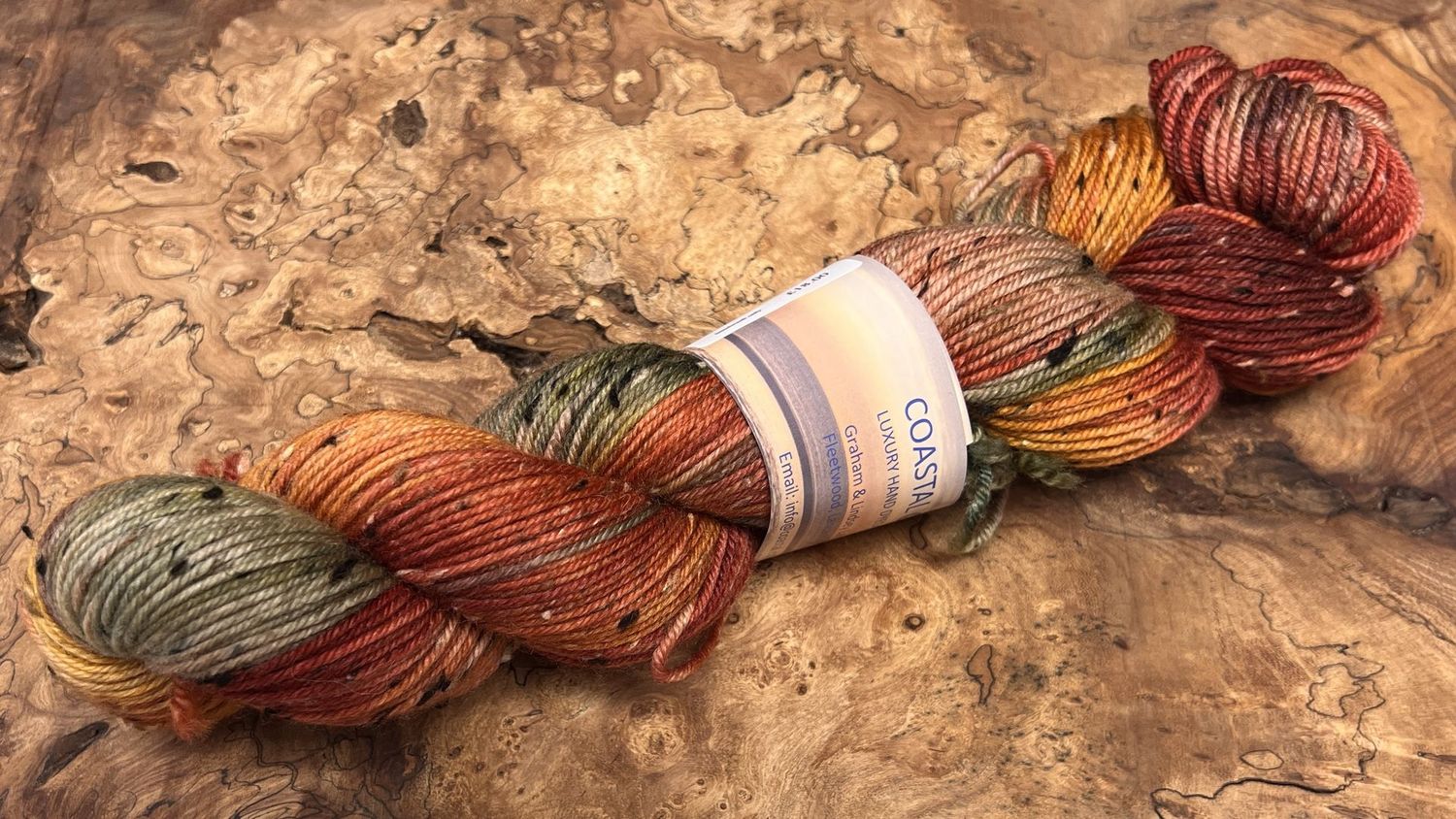 ​85% Superwash Merino Wool 15% Donegal Nep DK