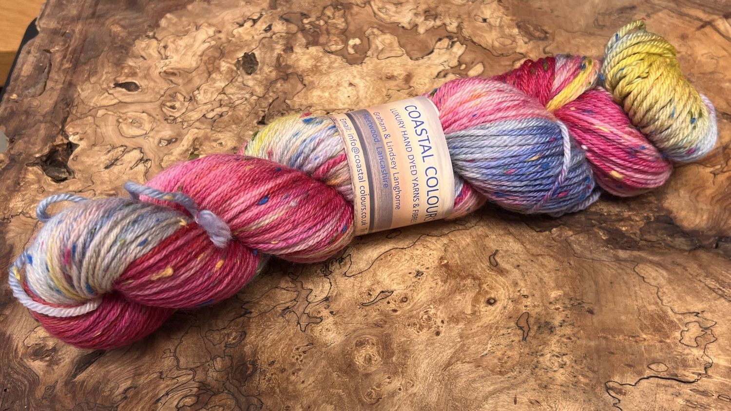 ​85% Superwash Merino Wool 15% Donegal Nep DK