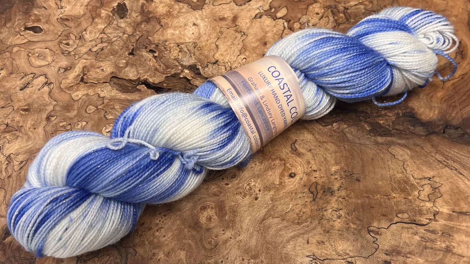 4ply Superwash Merino with Nylon and Silver Stellina Sparkle
