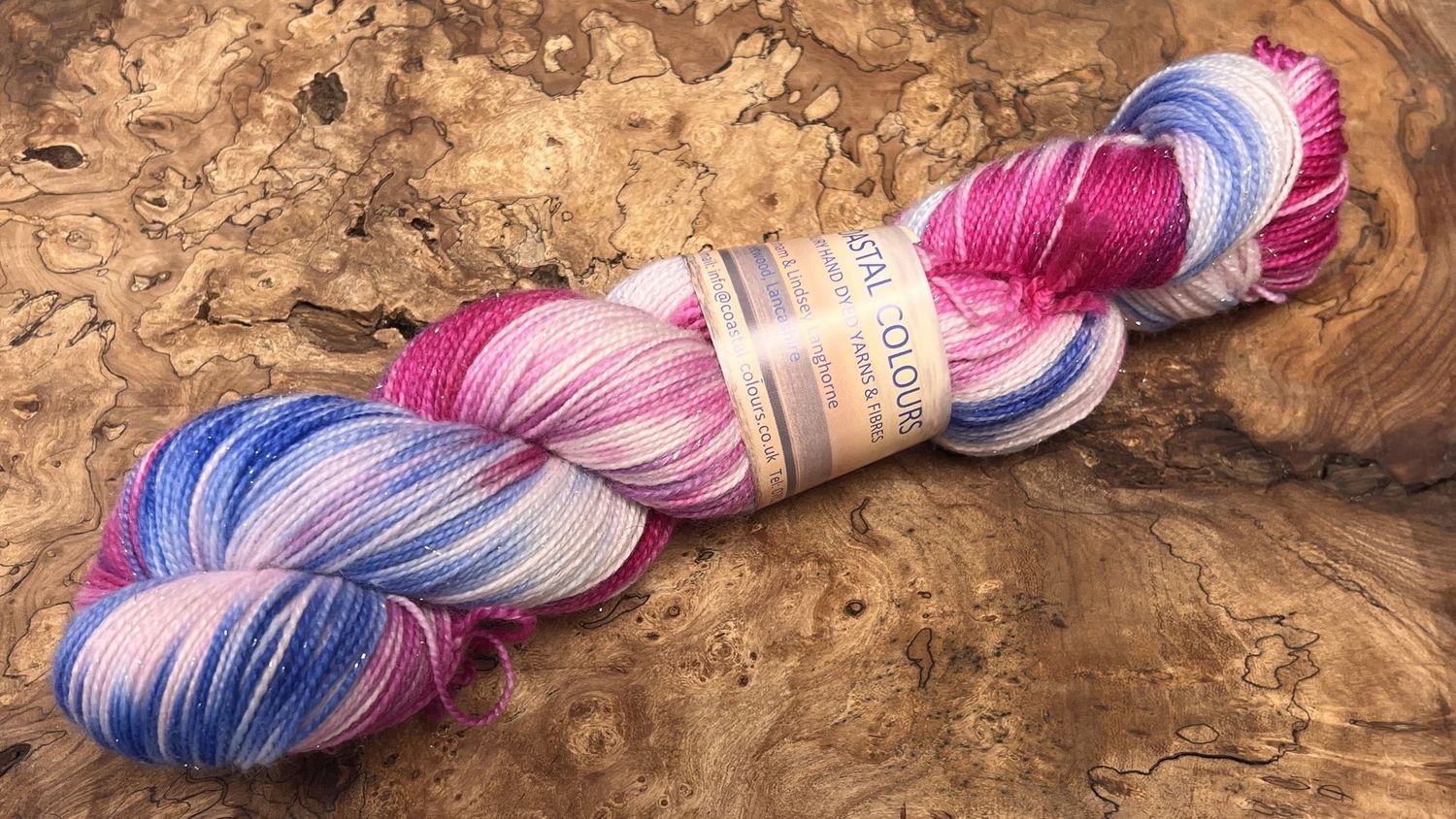 4ply Superwash Merino with Nylon and Silver Stellina Sparkle