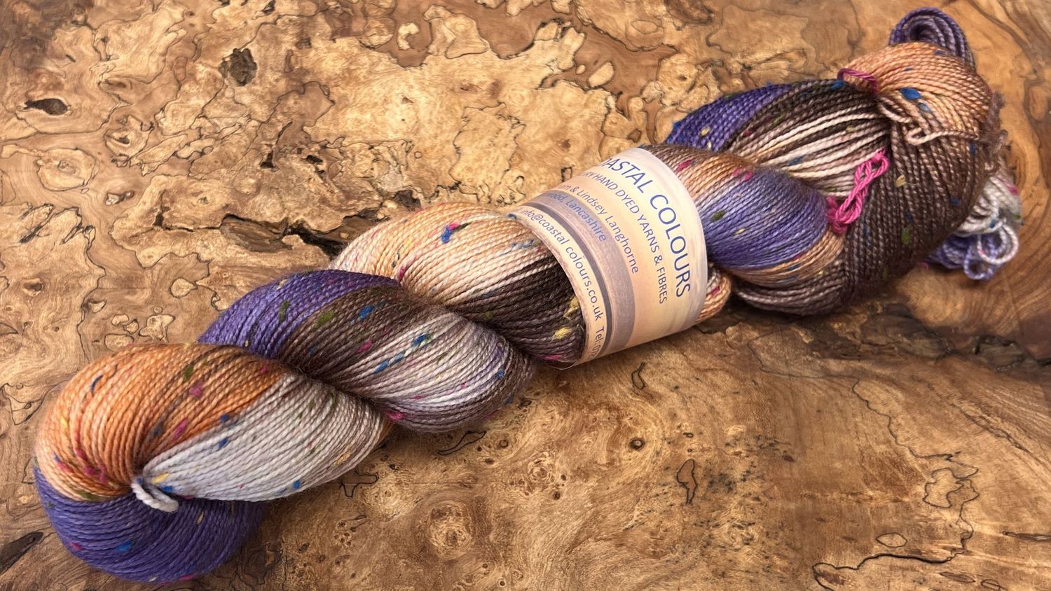 4ply Superwash Merino with Donegal NEP