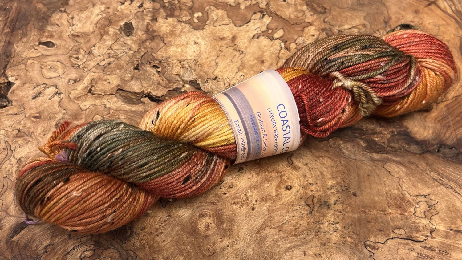 ​85% Superwash Merino Wool 15% Donegal Nep DK
