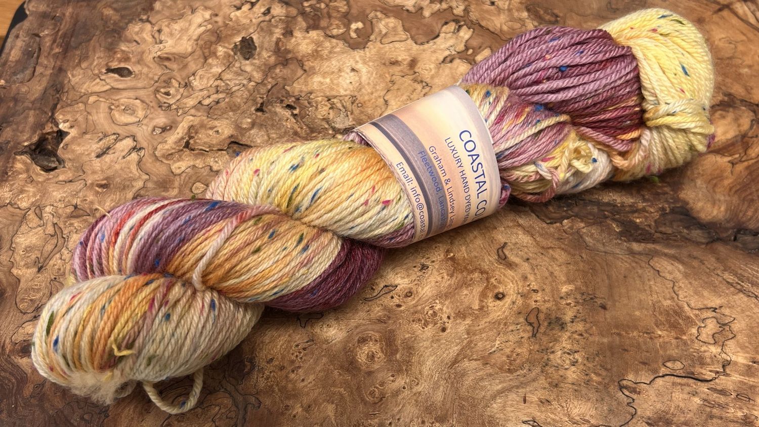 ​85% Superwash Merino Wool 15% Donegal Nep DK