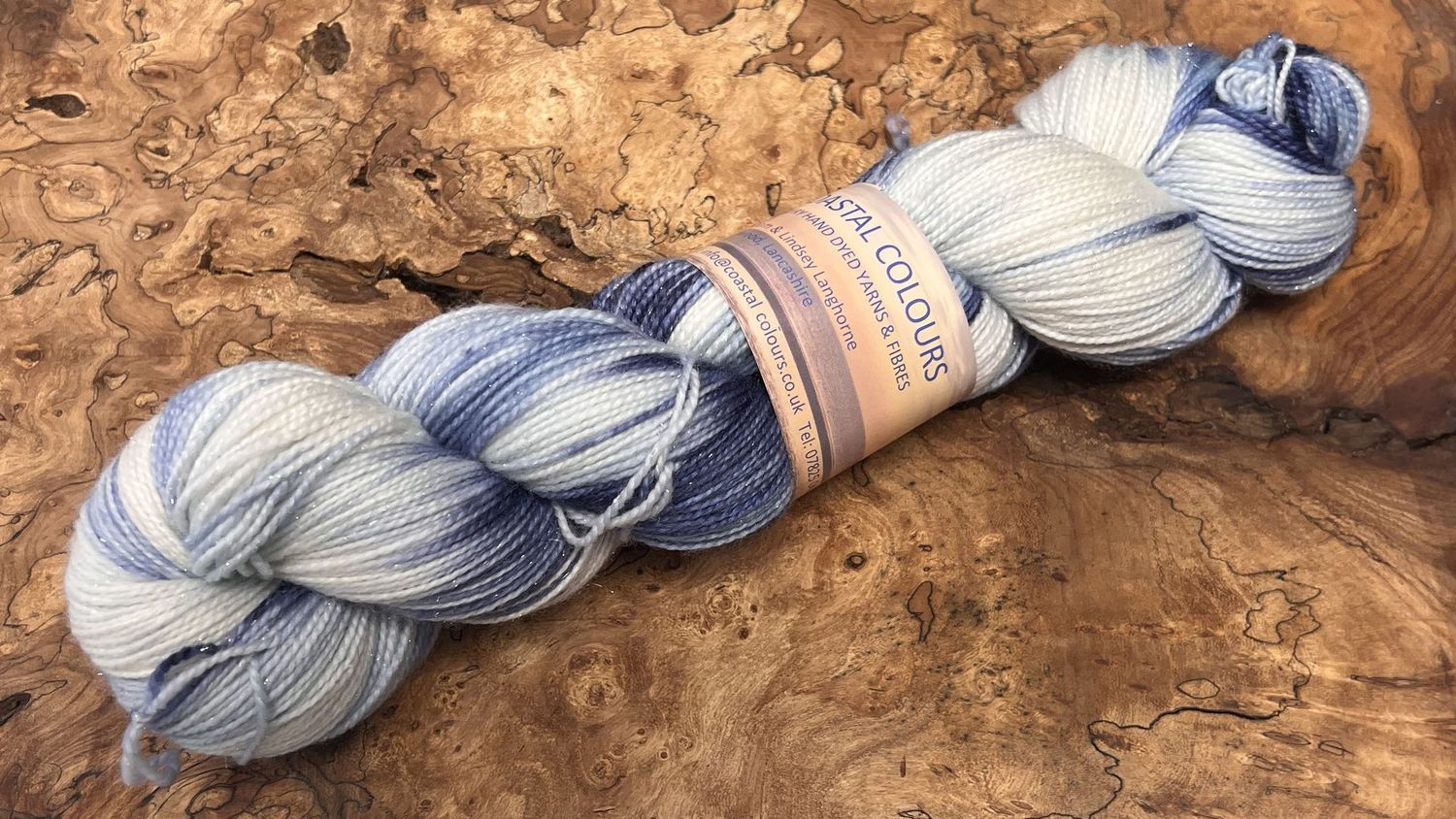 4ply Superwash Merino with Nylon and Silver Stellina Sparkle