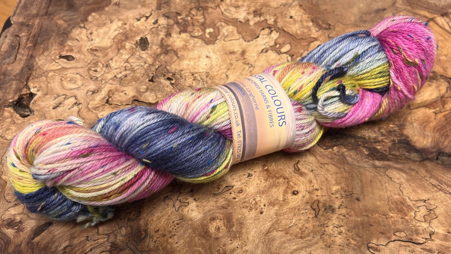 ​85% Superwash Merino Wool 15% Donegal Nep DK