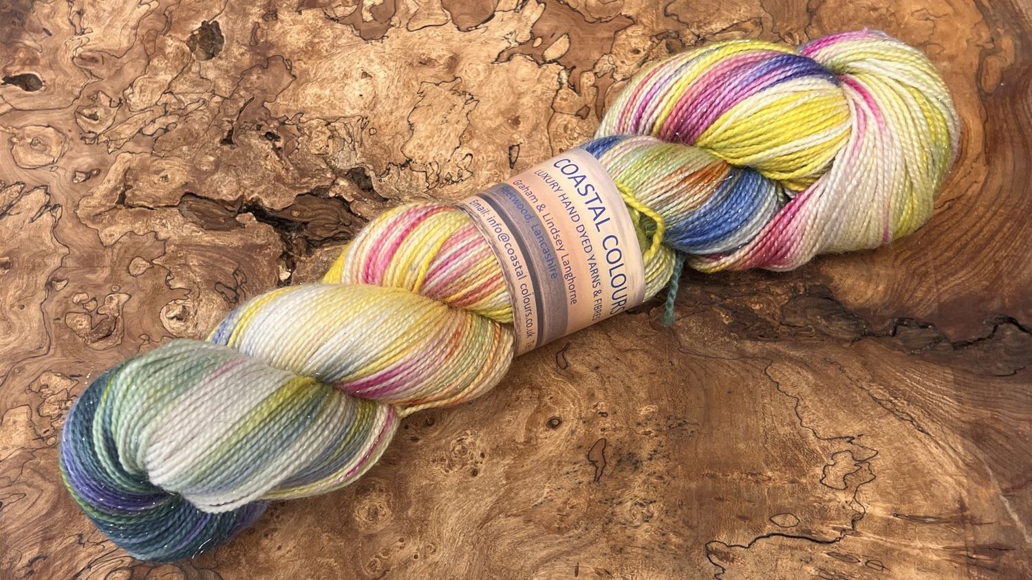 4ply Superwash Merino with Nylon and Silver Stellina Sparkle